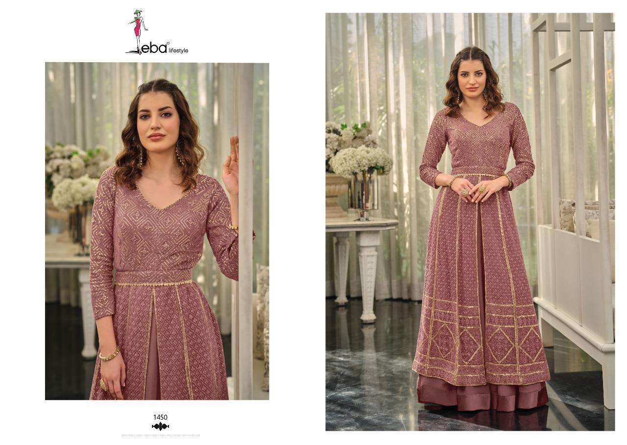 MAHIRA BY EBA LIFESTYLE READYMADE LONG DESIGNER SUITS
