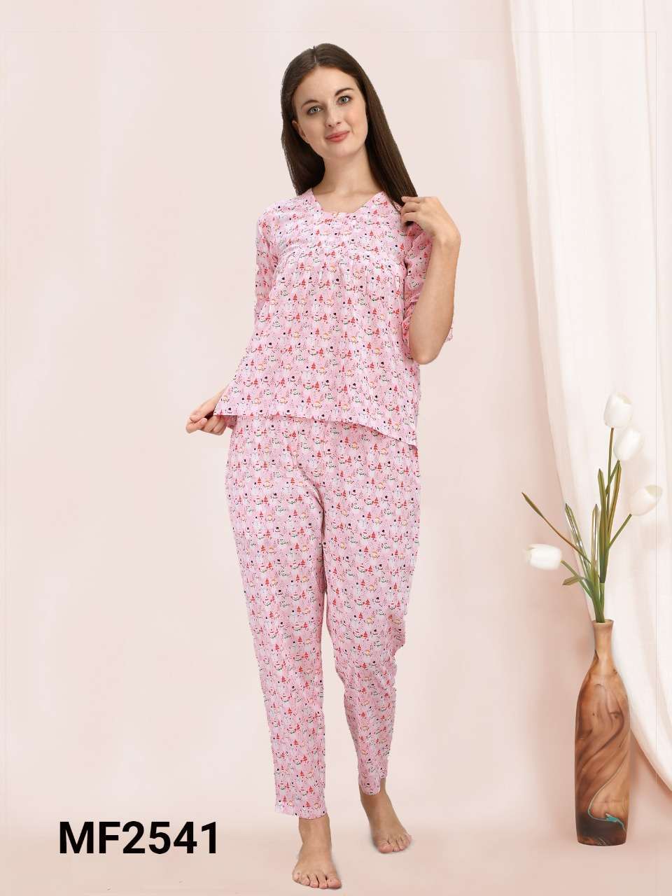 MESMORA NIGHT WEAR SERIES FANCY LADIES NIGHT DRESS COLLECTION