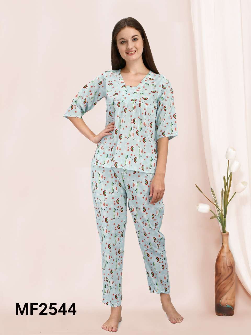 MESMORA NIGHT WEAR SERIES FANCY LADIES NIGHT DRESS COLLECTION