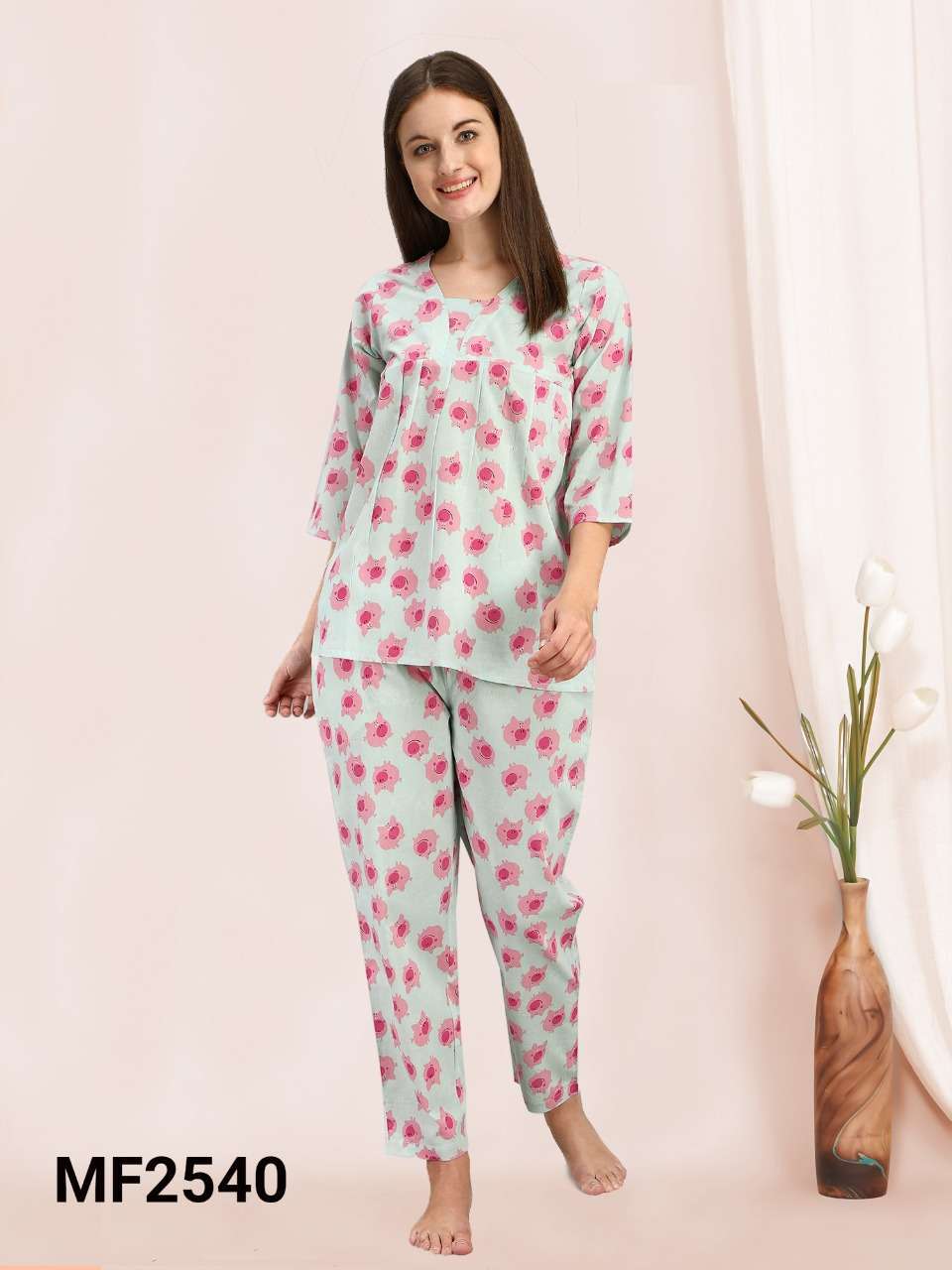 MESMORA NIGHT WEAR SERIES FANCY LADIES NIGHT DRESS COLLECTION