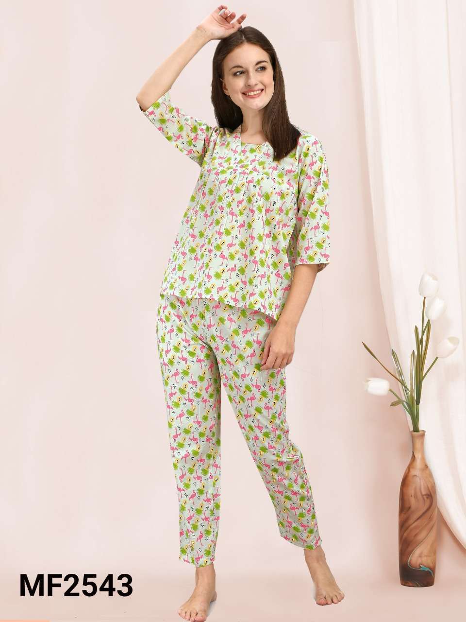 MESMORA NIGHT WEAR SERIES FANCY LADIES NIGHT DRESS COLLECTION