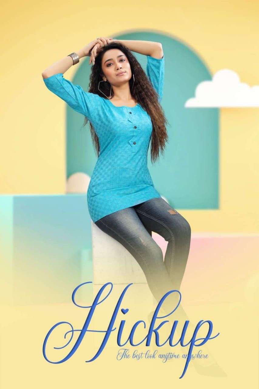  MF HICKUP HANDLOOM COTTON CASUAL WEAR TOPS KURTIS WHOLESALER SURAT