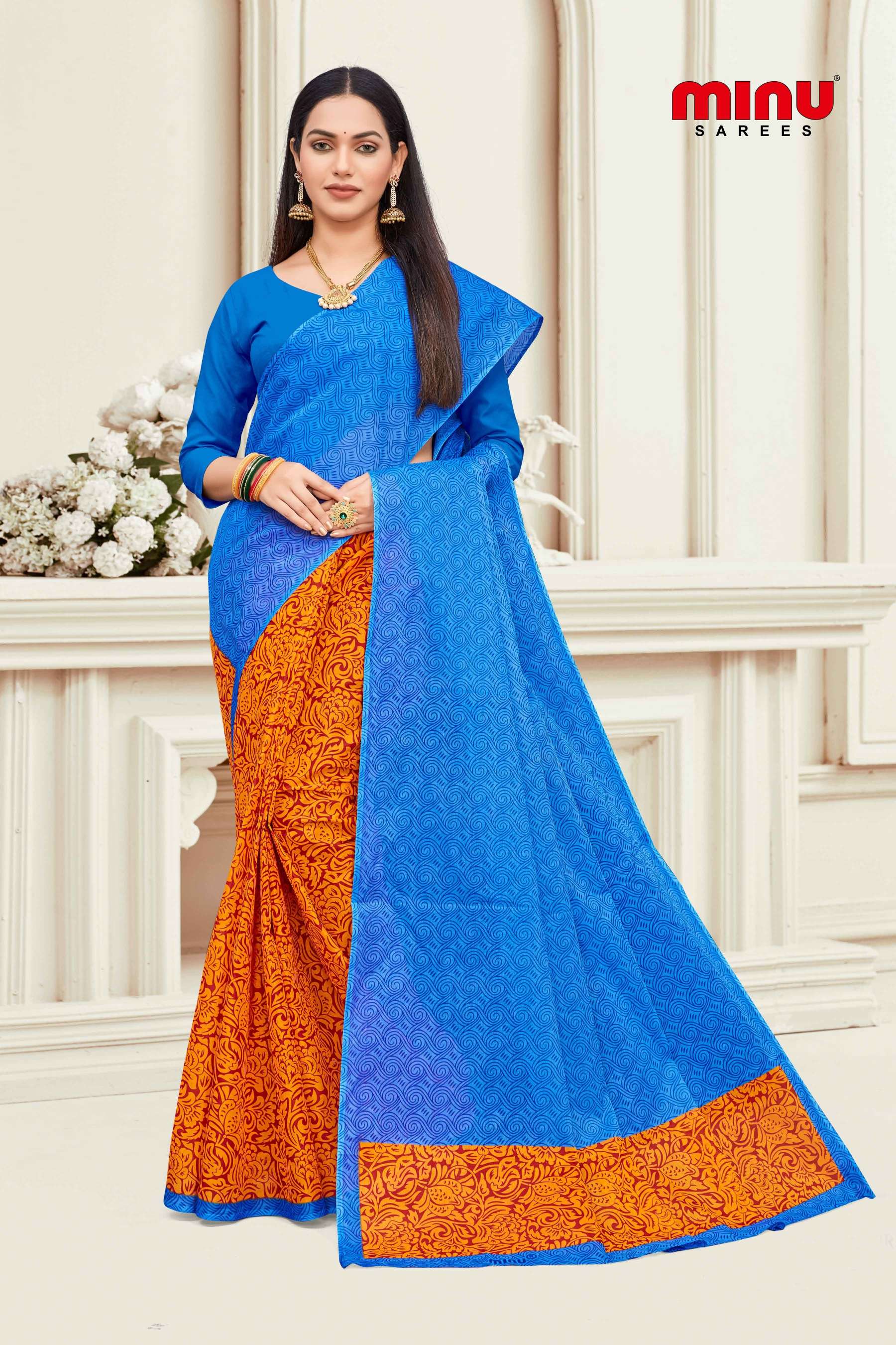 Minu ANOKHI New Cotton Printed Saree-10P Catalog