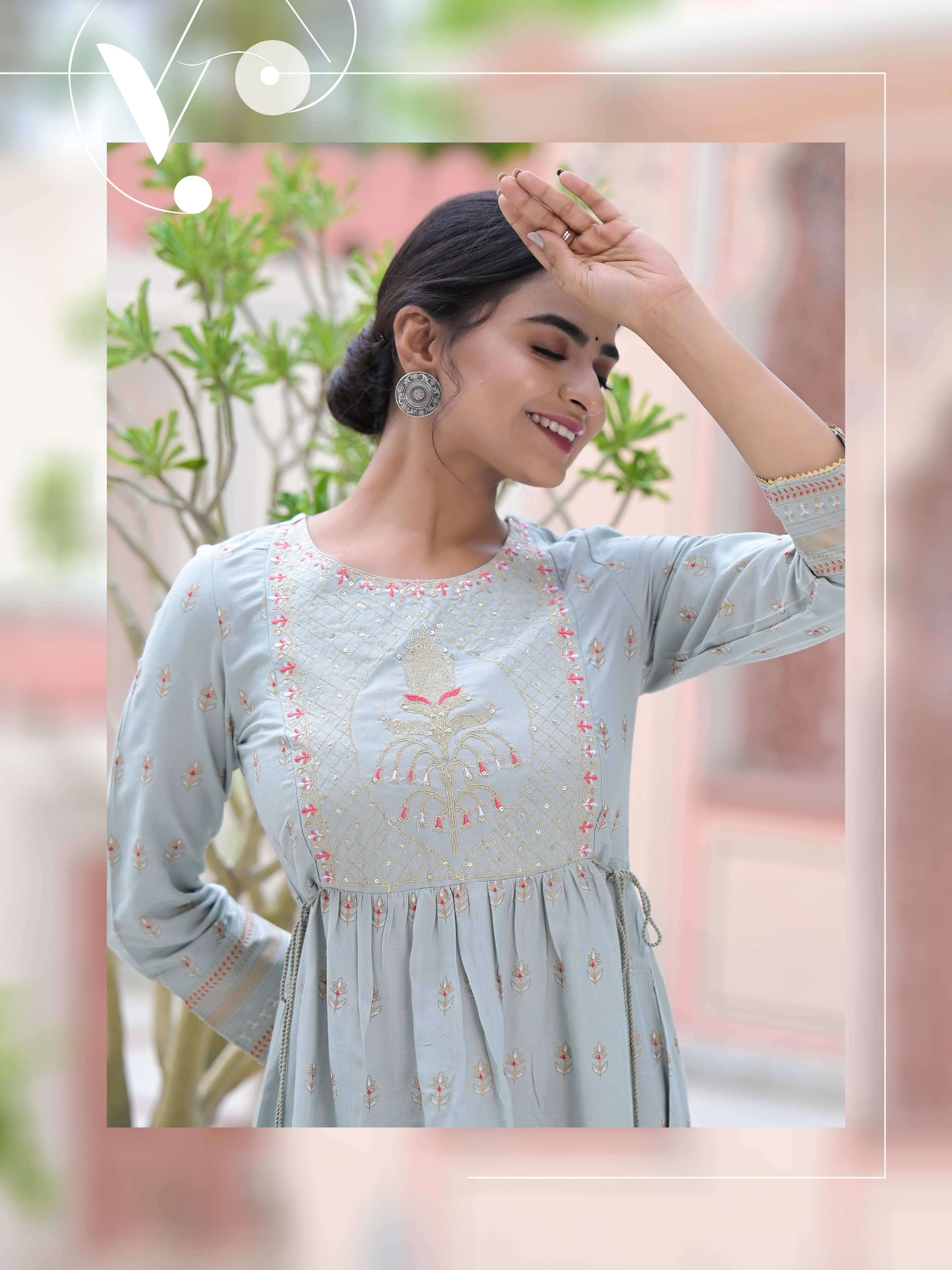 Minu KIT KAT Rayon Embroidered Gown-4P catalog