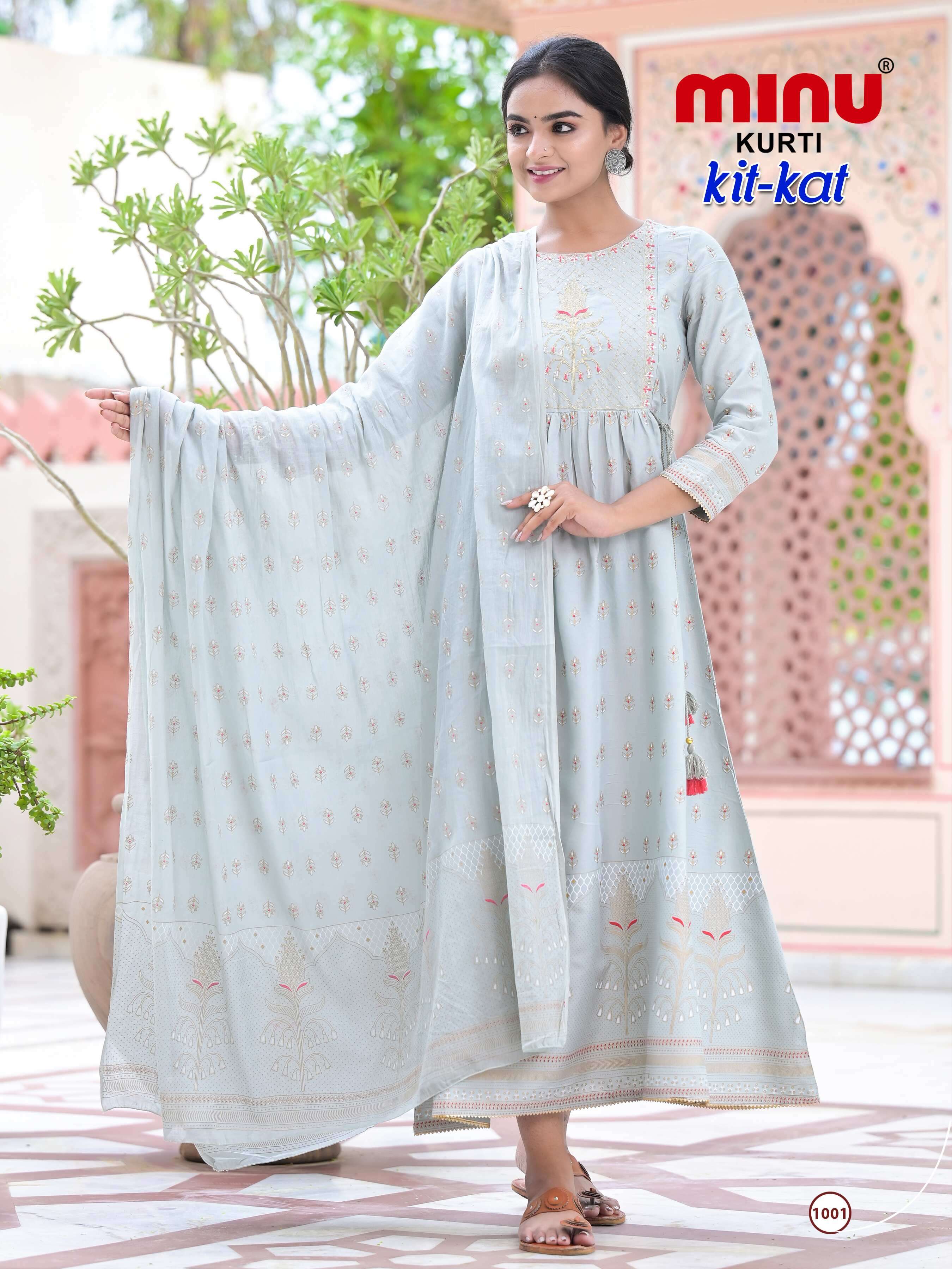 Minu KIT KAT Rayon Embroidered Gown-4P catalog