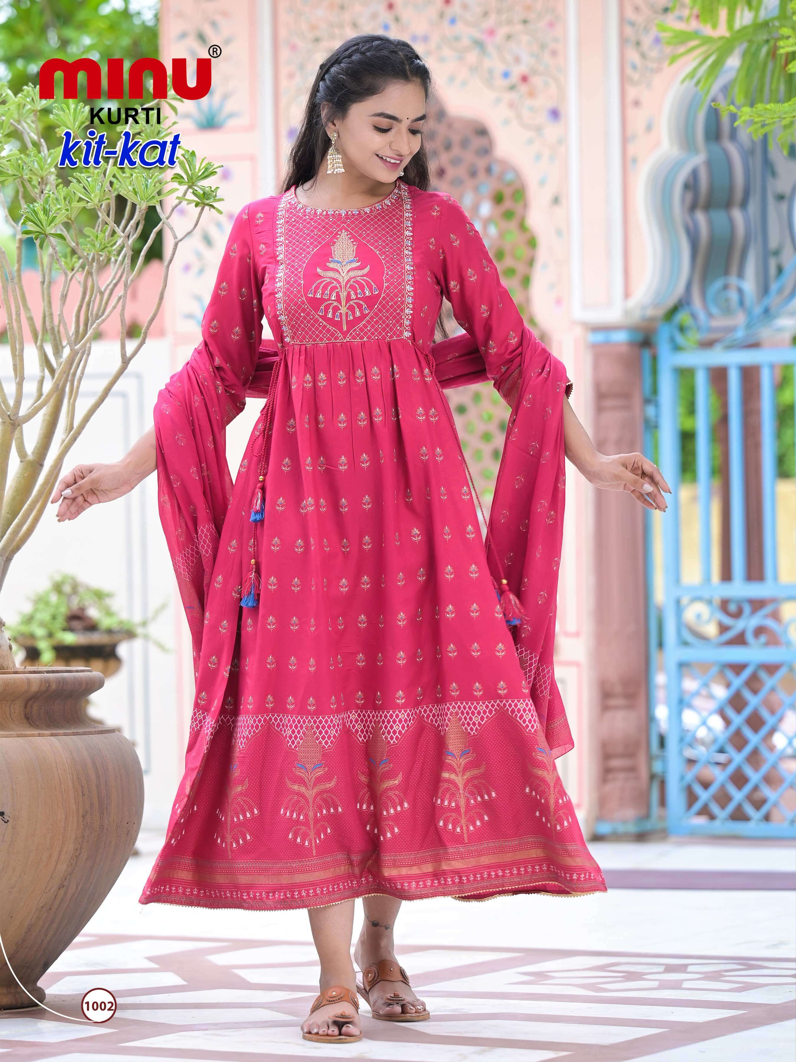 Minu KIT KAT Rayon Embroidered Gown-4P catalog