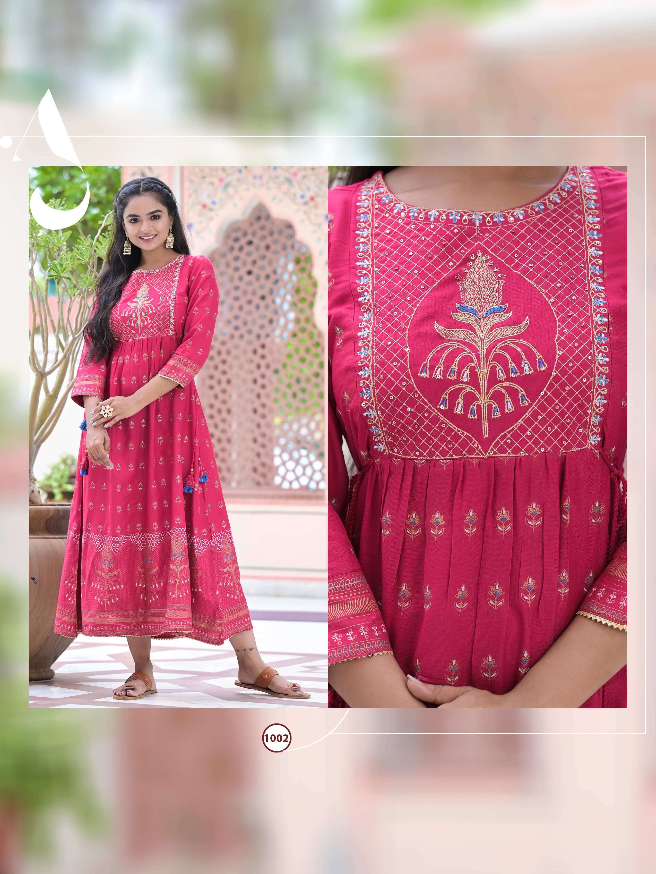 Minu KIT KAT Rayon Embroidered Gown-4P catalog