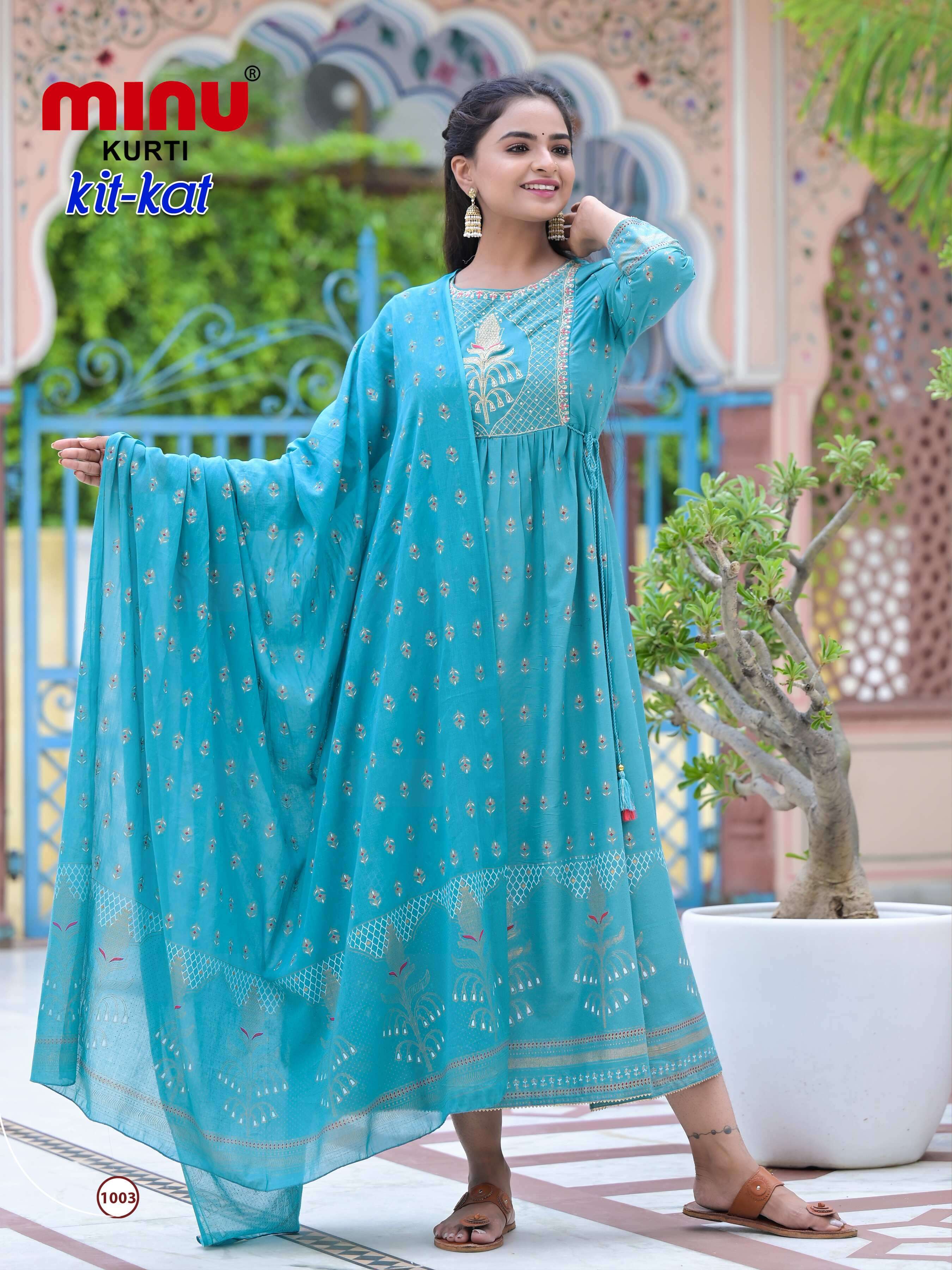 Minu KIT KAT Rayon Embroidered Gown-4P catalog