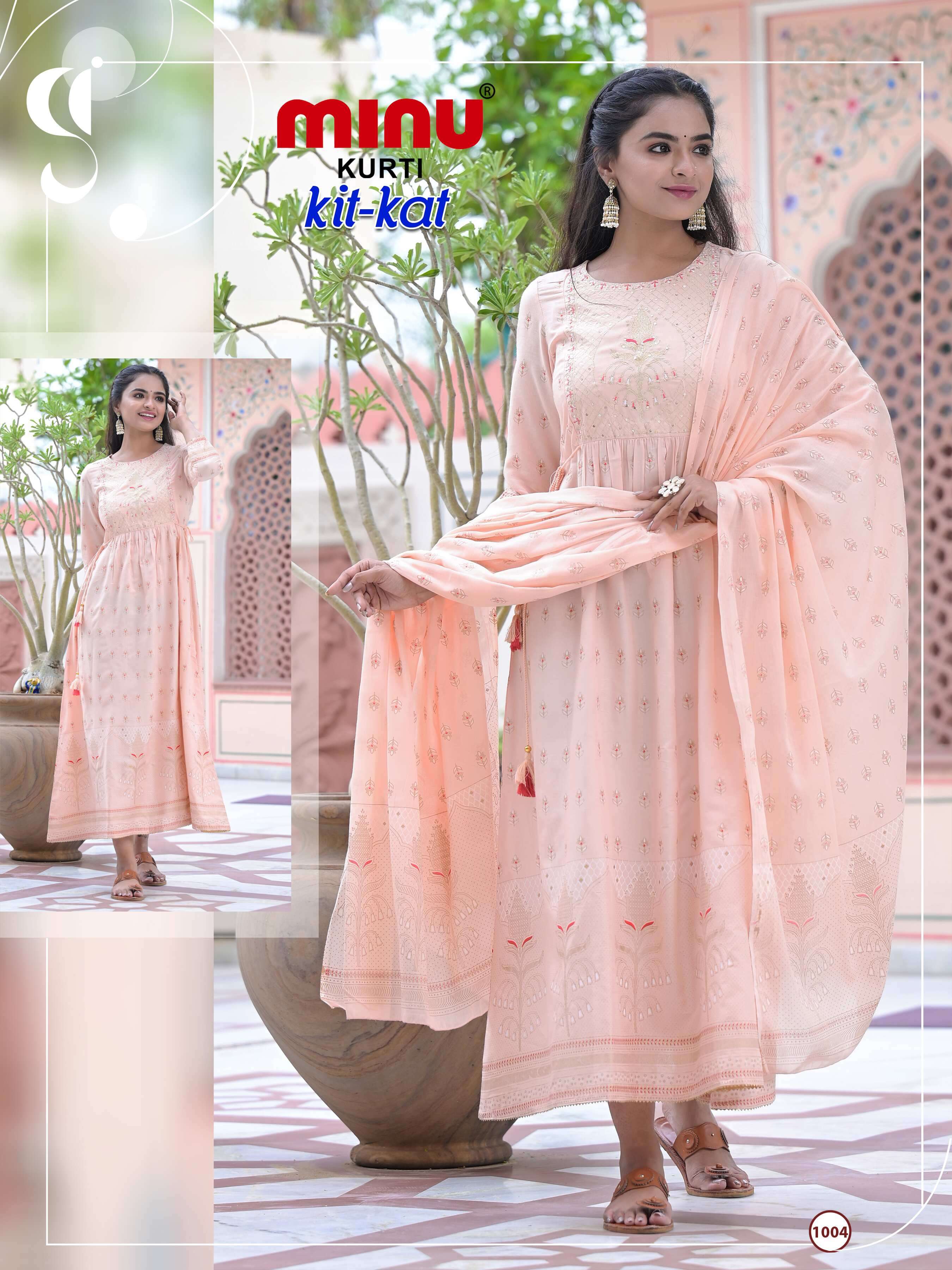 Minu KIT KAT Rayon Embroidered Gown-4P catalog