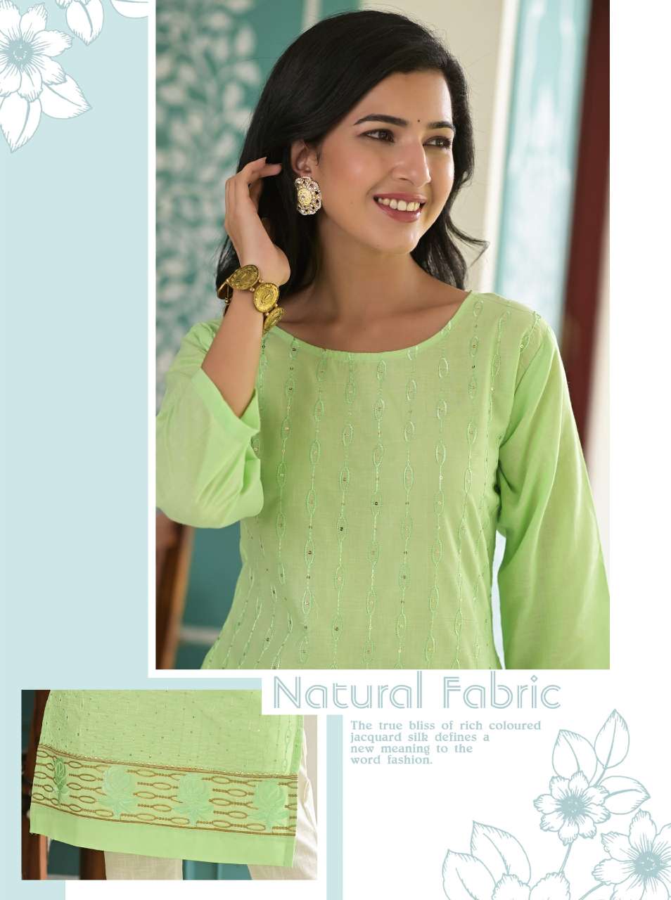 Minu PRECIOUS Rayon Sequence Kurtis-4P Catalog