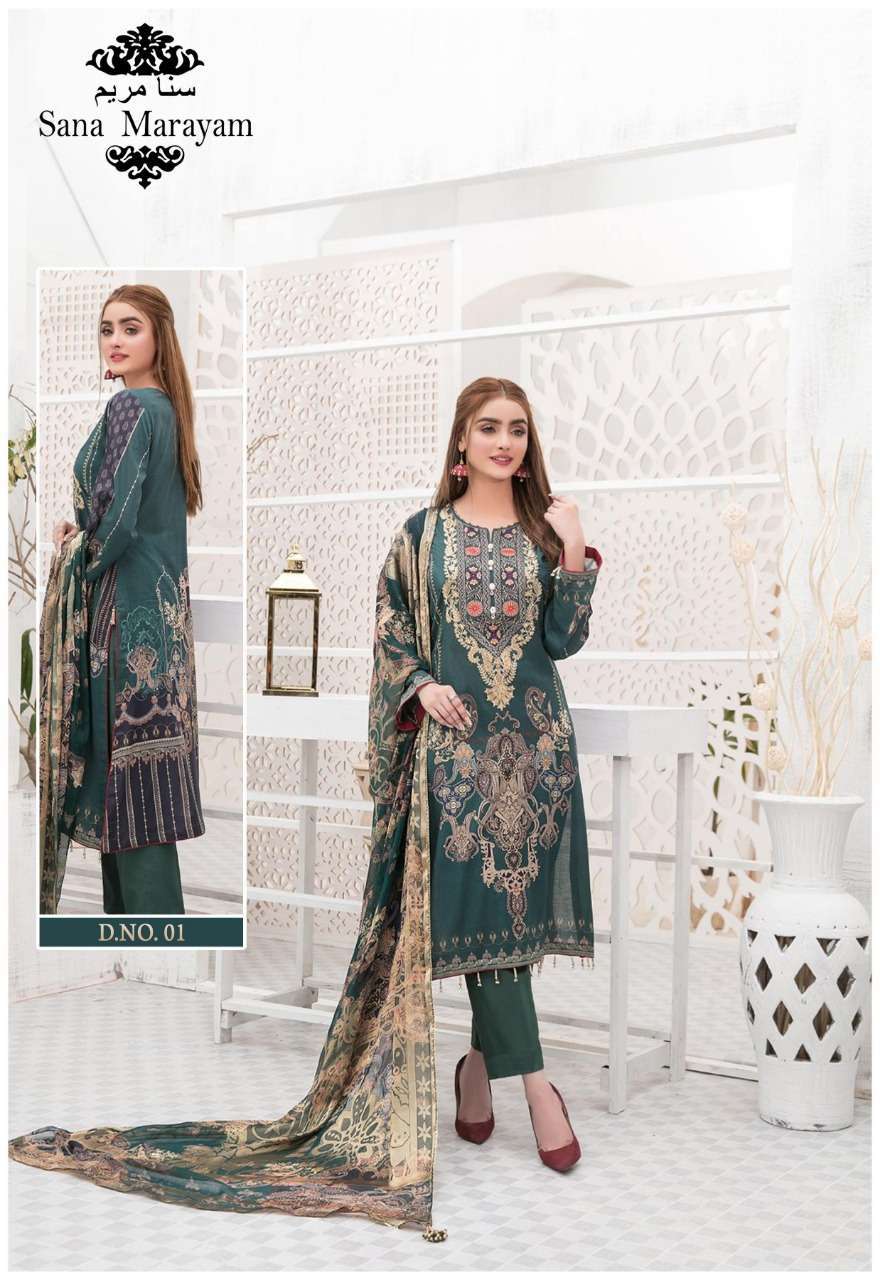 SANA MARAYAM GULAAL COTTON PRINTED DRESSES
