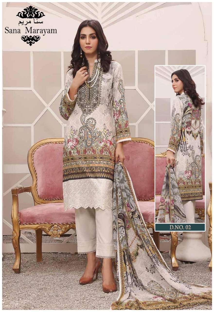  SANA MARAYAM GULAAL COTTON PRINTED DRESSES