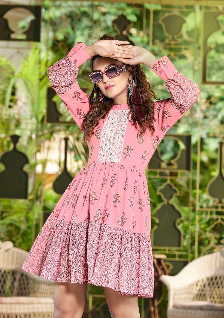 SENORITA VOL 1 BY DIYA TRENDZ COTTON DESIGNER SHORT MIDI KURTIS