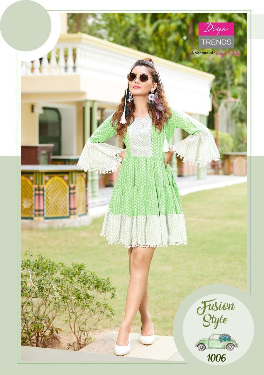 SENORITA VOL 1 BY DIYA TRENDZ COTTON DESIGNER SHORT MIDI KURTIS