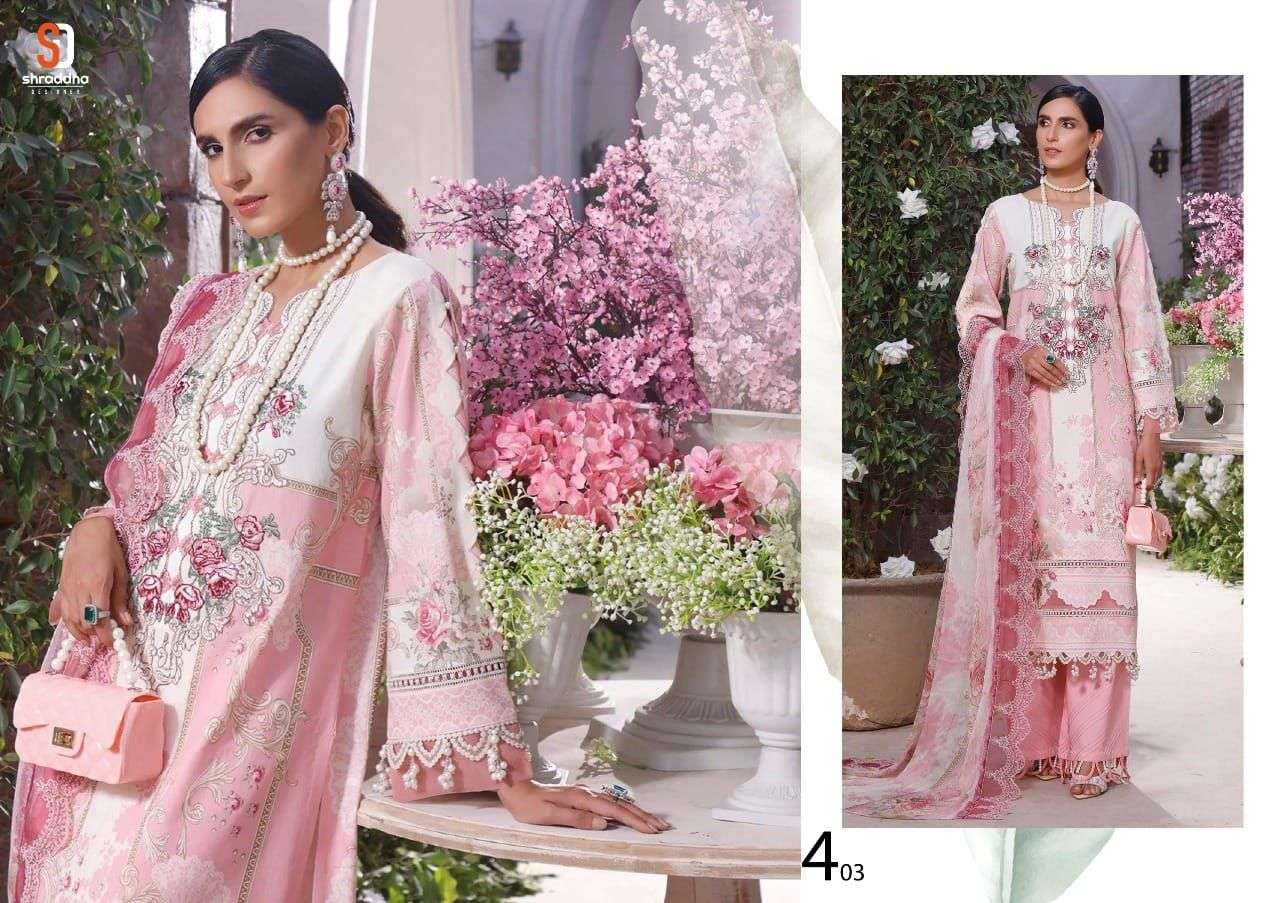 Shraddha Firdous Vol 4 Catalog Lawn Cotton Pakistani Salwar Suits