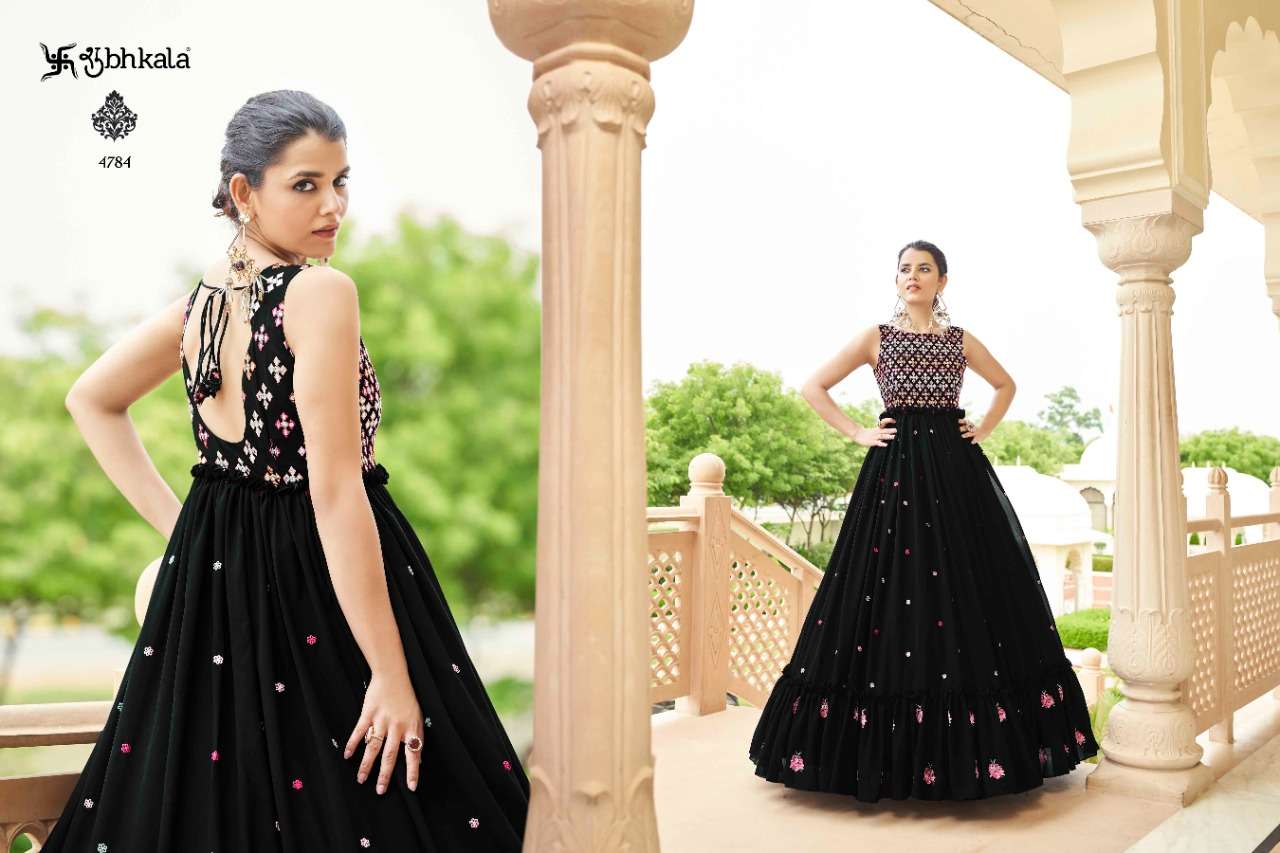 Shubhkala Flory Vol 24 Catalog Sequence Embroidery Anarkali Gowns