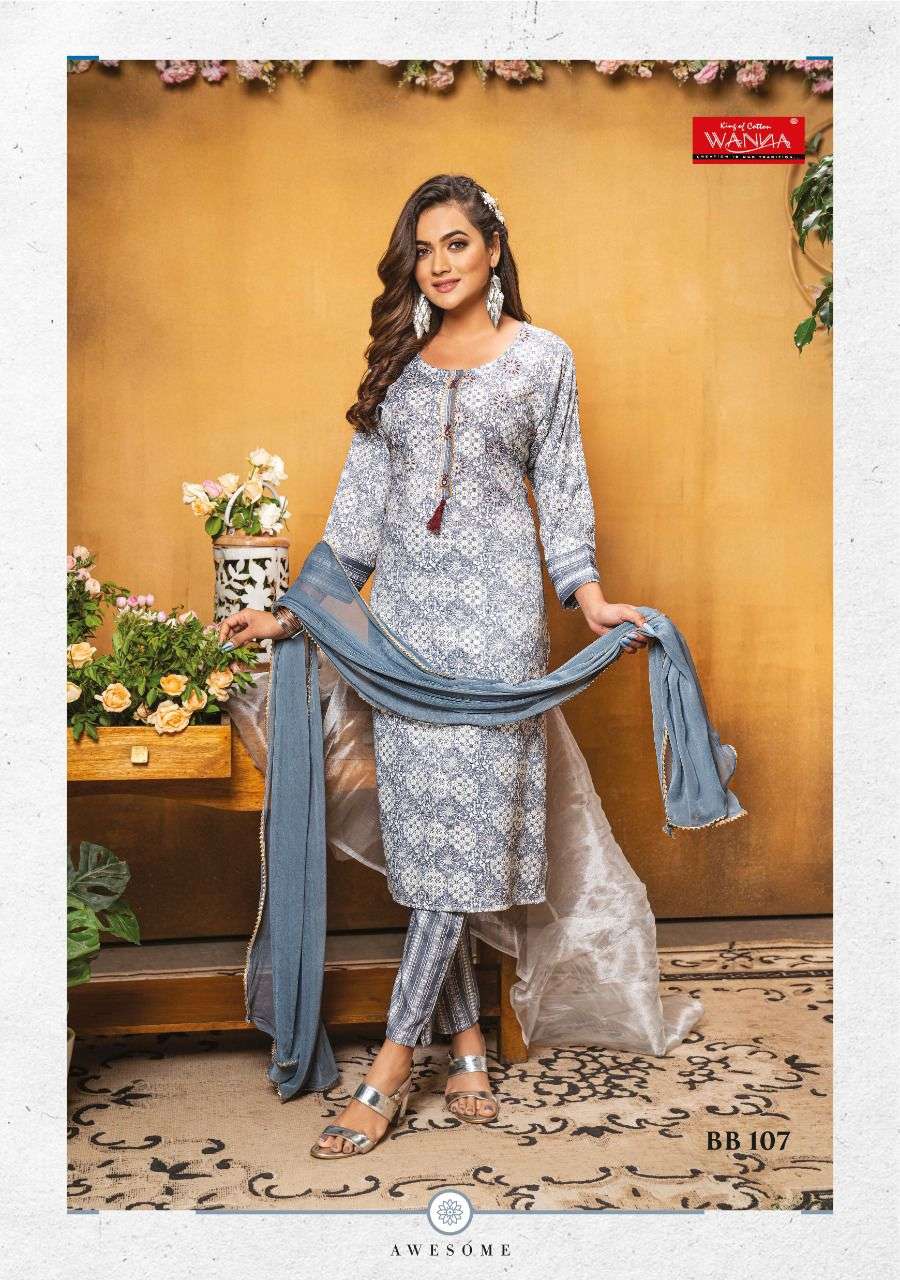 Wanna®️ Product  Launch New Fancy  Rayon Hand Work Kurti With Pant Catalogue Blooming Beauty