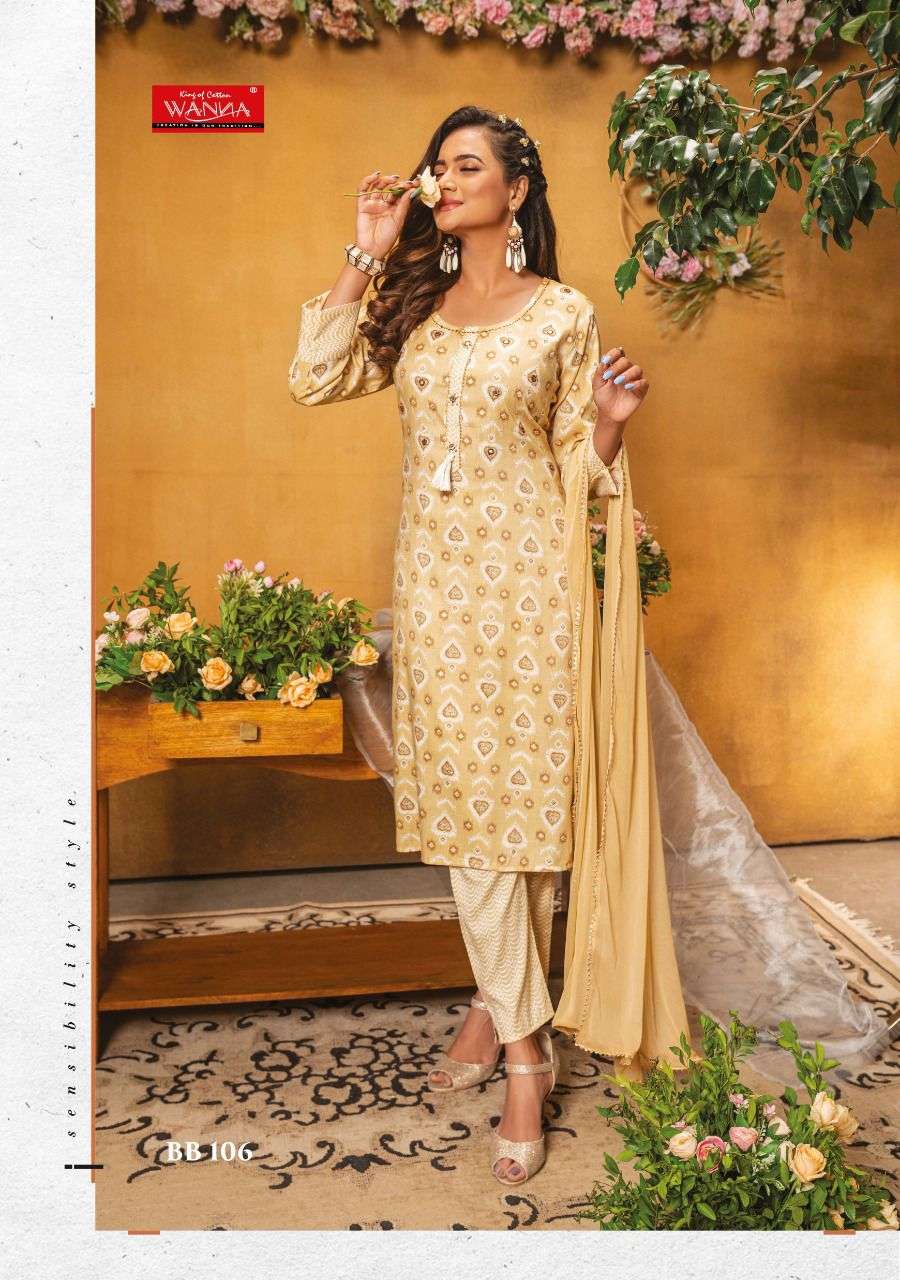 Wanna®️ Product  Launch New Fancy  Rayon Hand Work Kurti With Pant Catalogue Blooming Beauty