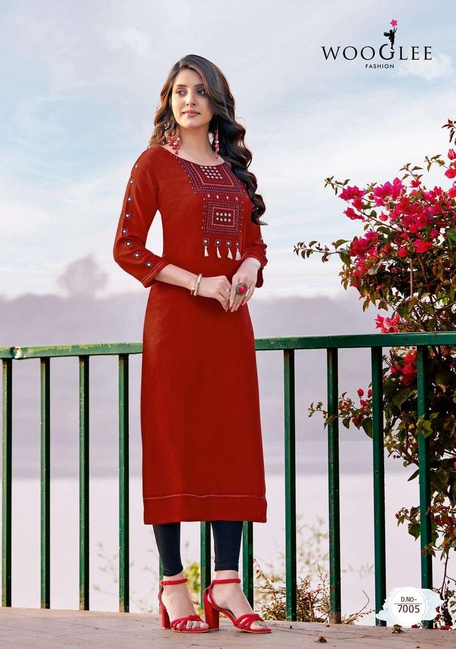  Wooglee  (mittoo) Catalog  4Ever Vol 2 rayon kurtis wholesale
