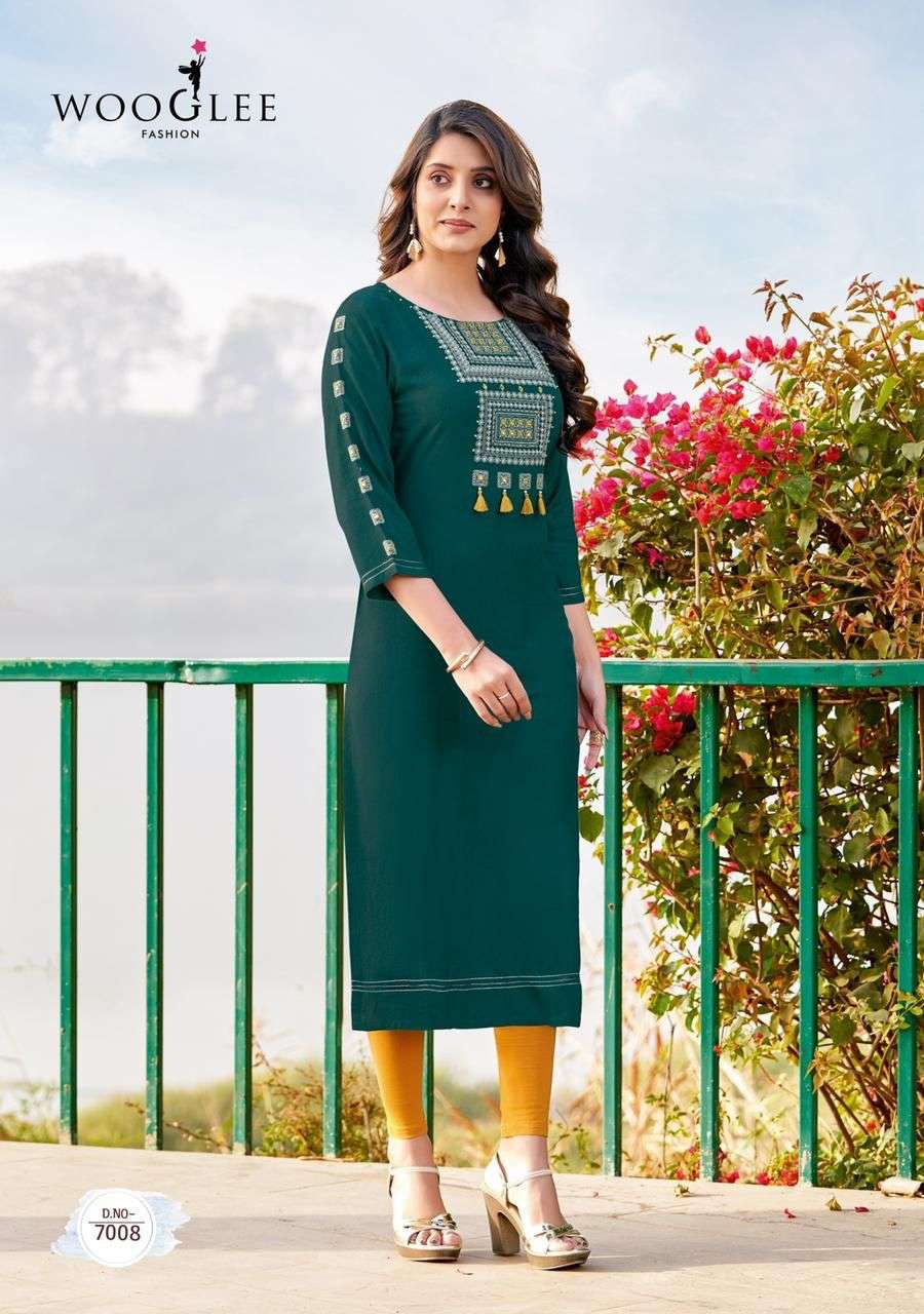  Wooglee  (mittoo) Catalog  4Ever Vol 2 rayon kurtis wholesale