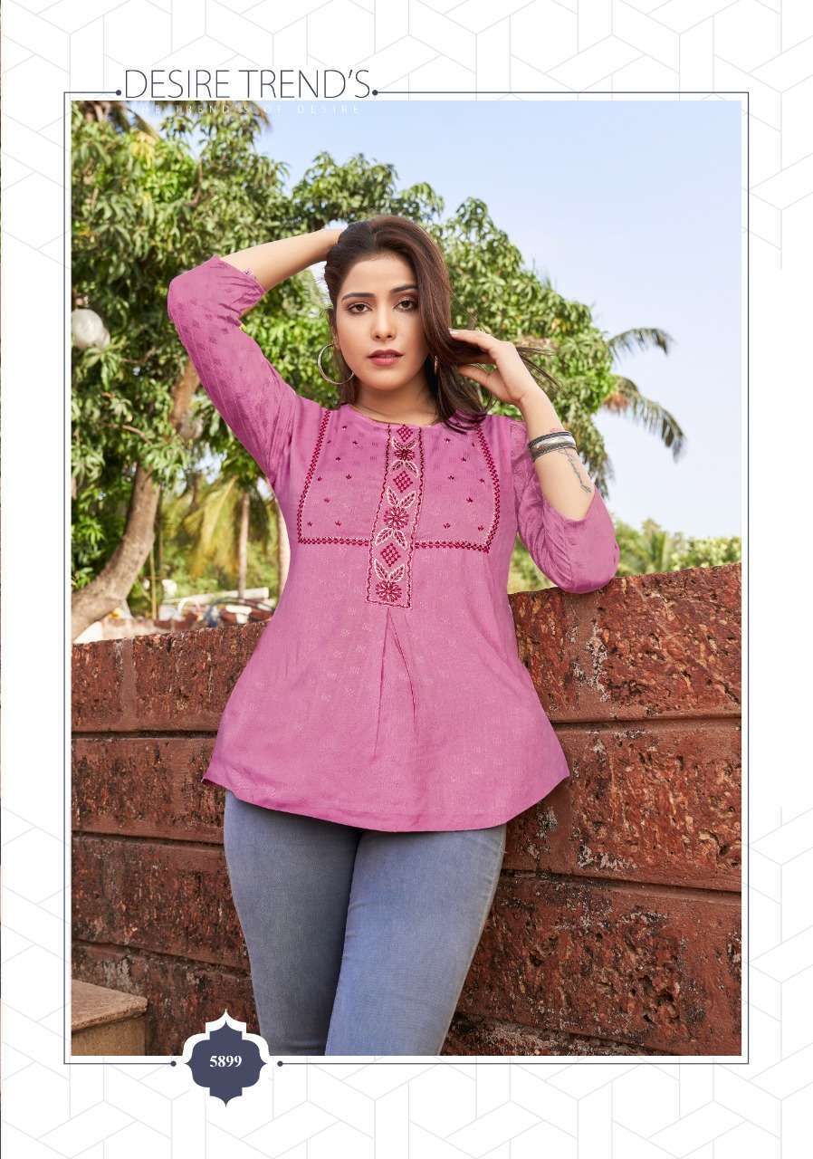 Yami  Has Launched new   Tunics Catalog EDGE   Name- EDGE  Pce-9  Fabrics- Rayon BaseSelf Weawing fabrics With Machine Embroidery  Size-S-36,M-38,L-40, XL,42,XXL-44,    Lenth- 28