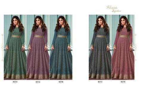 Alizza Signature Catalog Party Wear Embroidery Salwar Kameez Wholesale