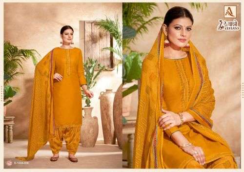 Alok Banno Catalog Festive Wear Wholesale Dress Materials