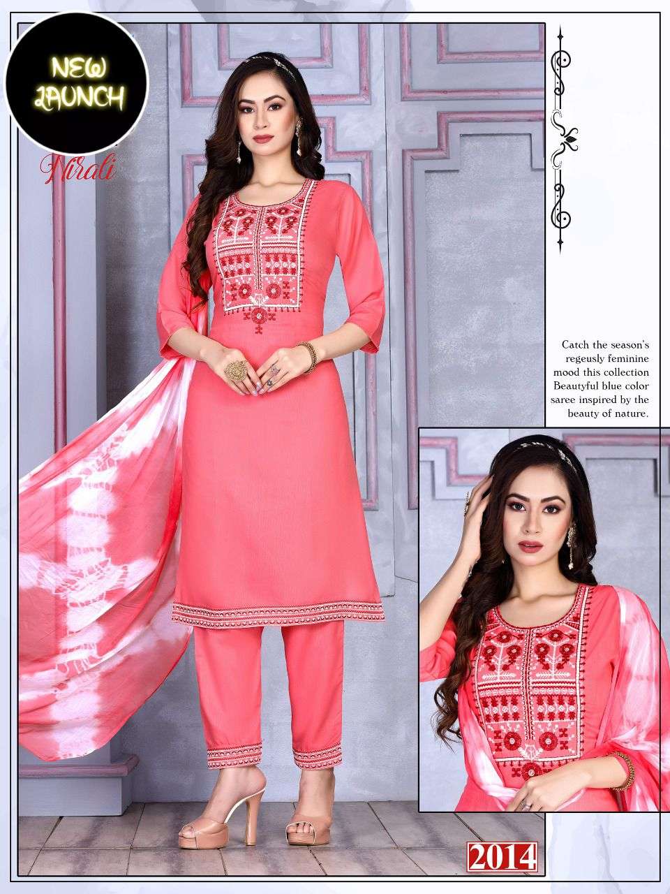 Beauty Nirali Catalog Rayon Top With Bottom Dupatta Wholesale