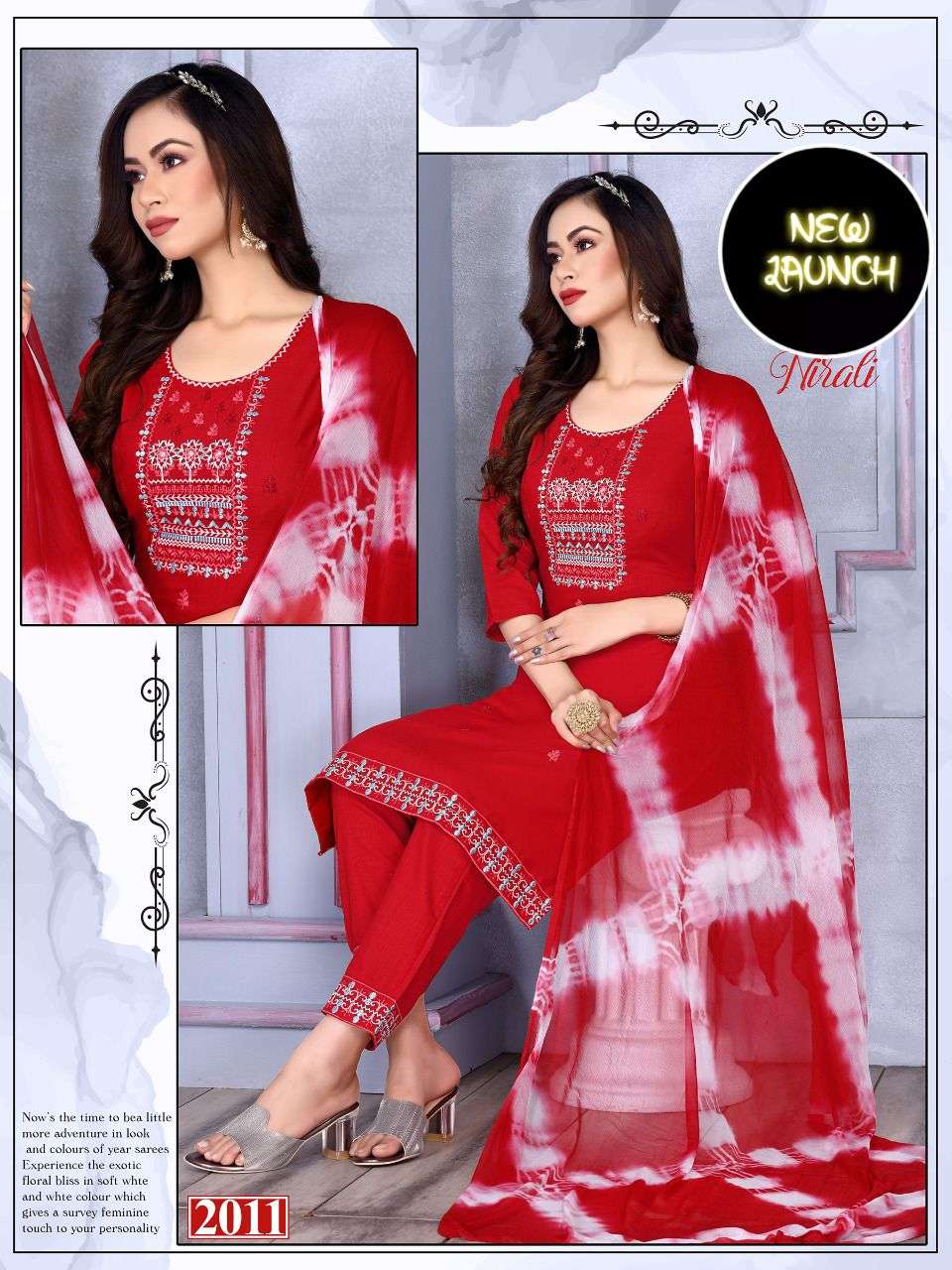Beauty Nirali Catalog Rayon Top With Bottom Dupatta Wholesale