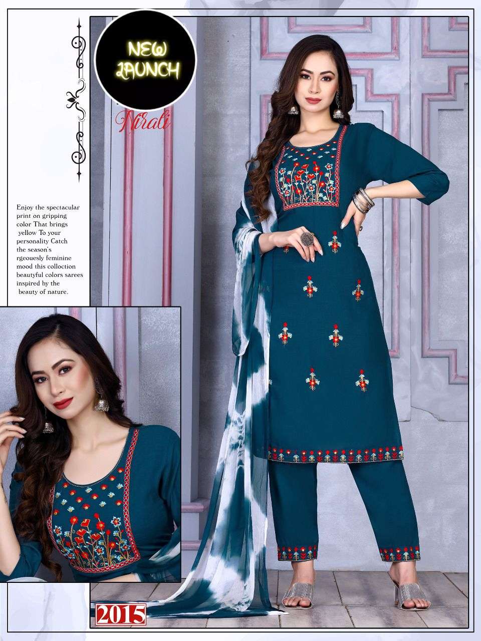 Beauty Nirali Catalog Rayon Top With Bottom Dupatta Wholesale