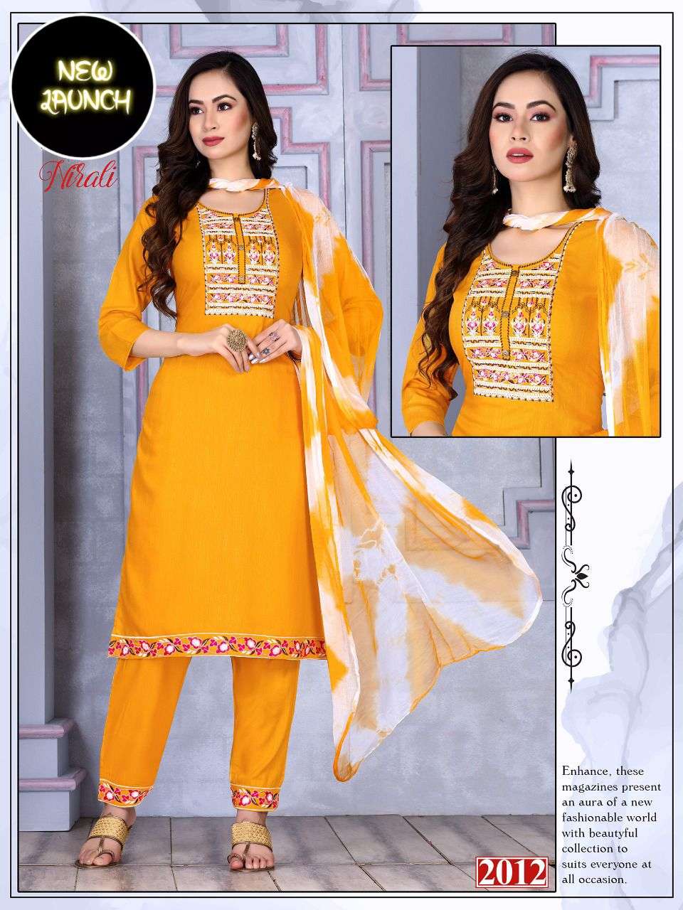 Beauty Nirali Catalog Rayon Top With Bottom Dupatta Wholesale
