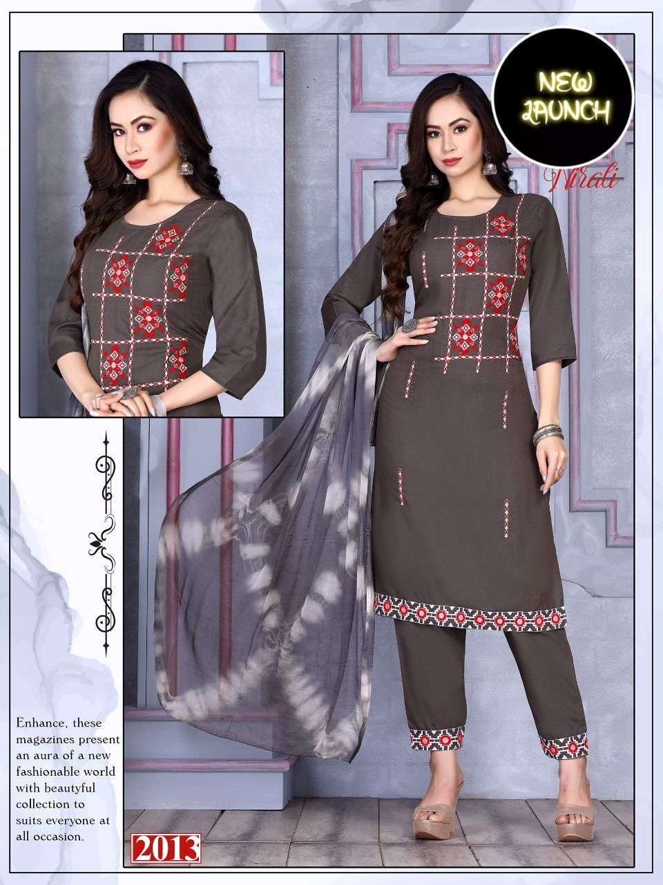 Beauty Nirali Catalog Rayon Top With Bottom Dupatta Wholesale