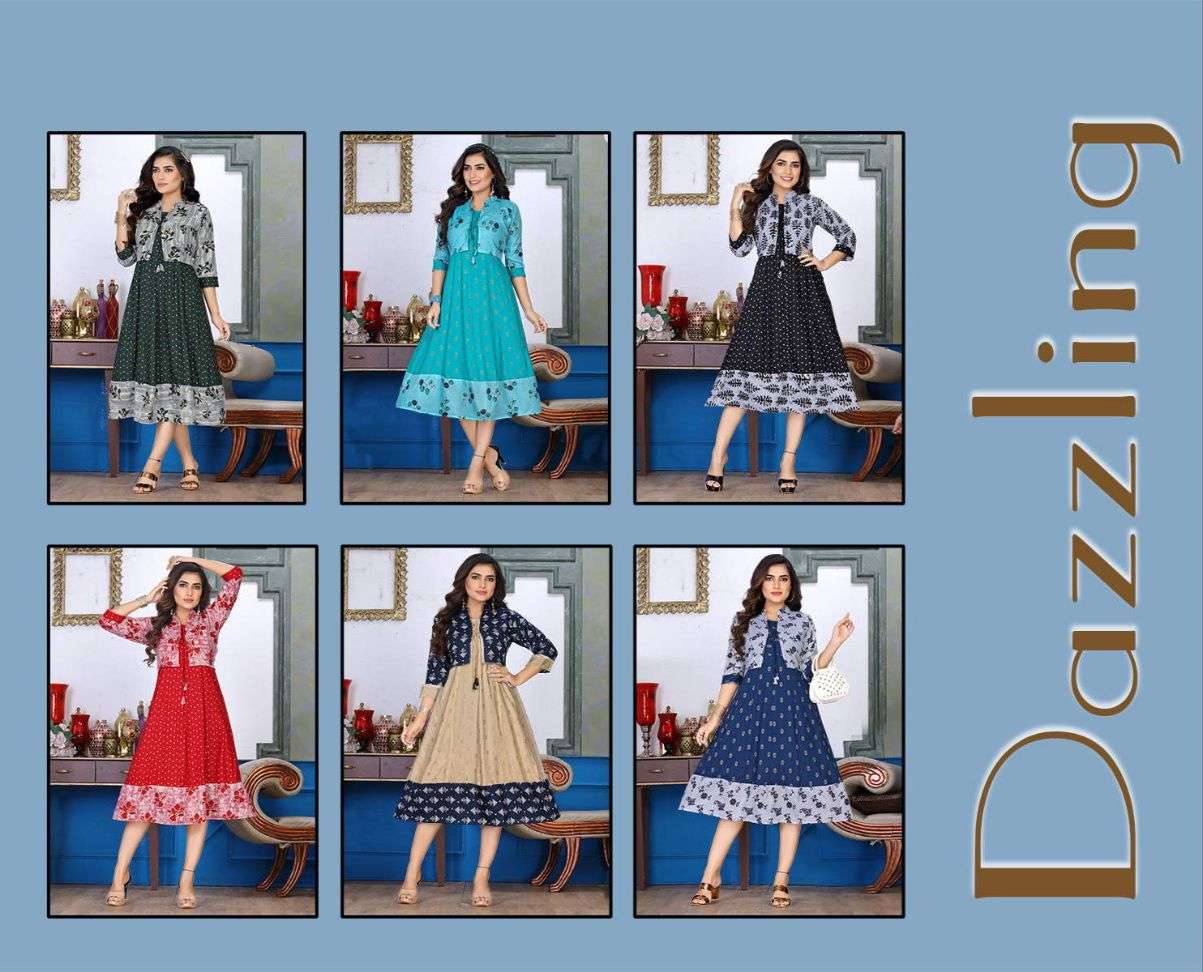 Beauty Queen Dazzling Vol 1 Catalog Party Wear Wholesale Anarkali Kurti With Jacket
