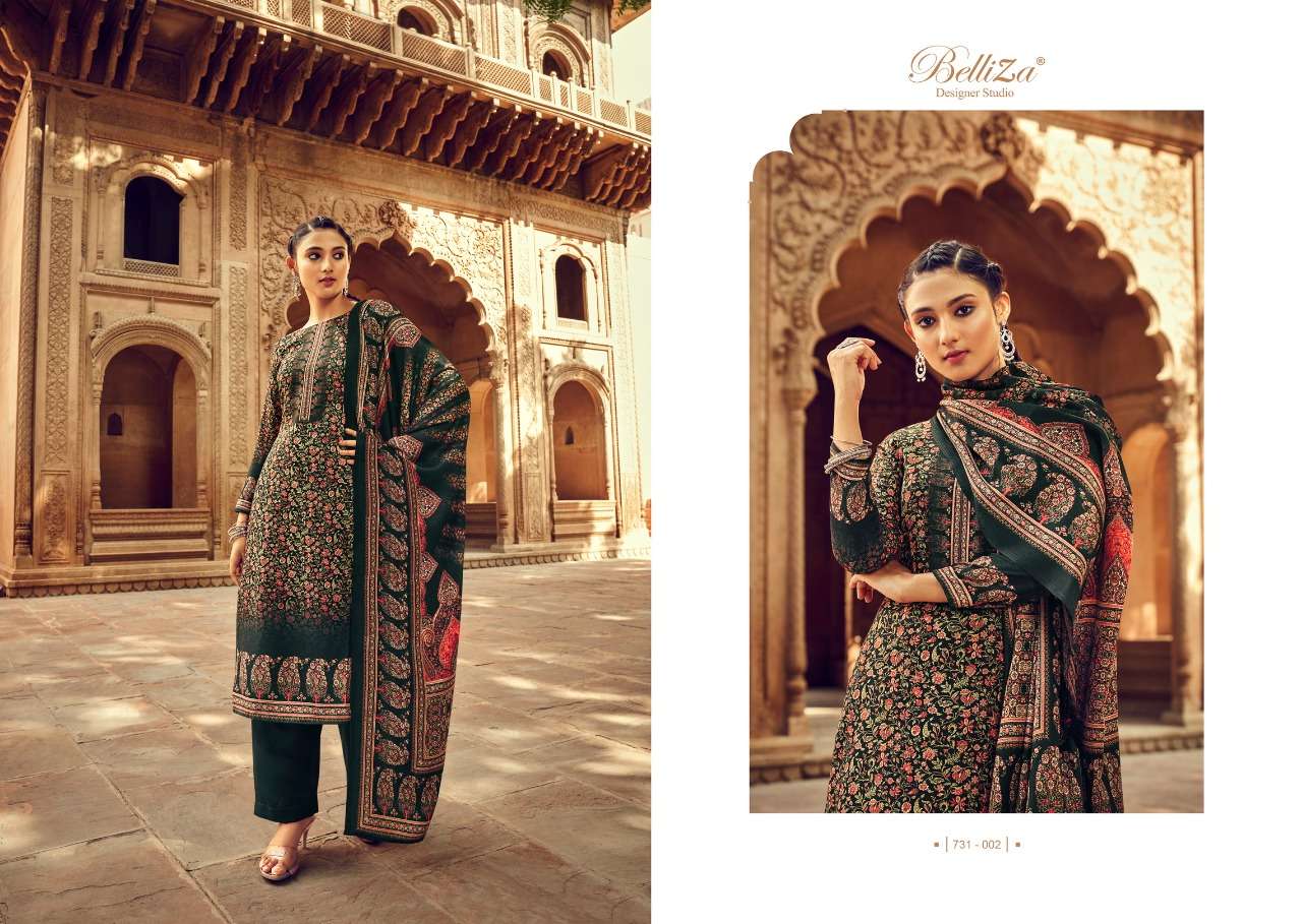 Belliza Nitara Catalog Fancy Designer Pashmina Dress Materials Wholesale