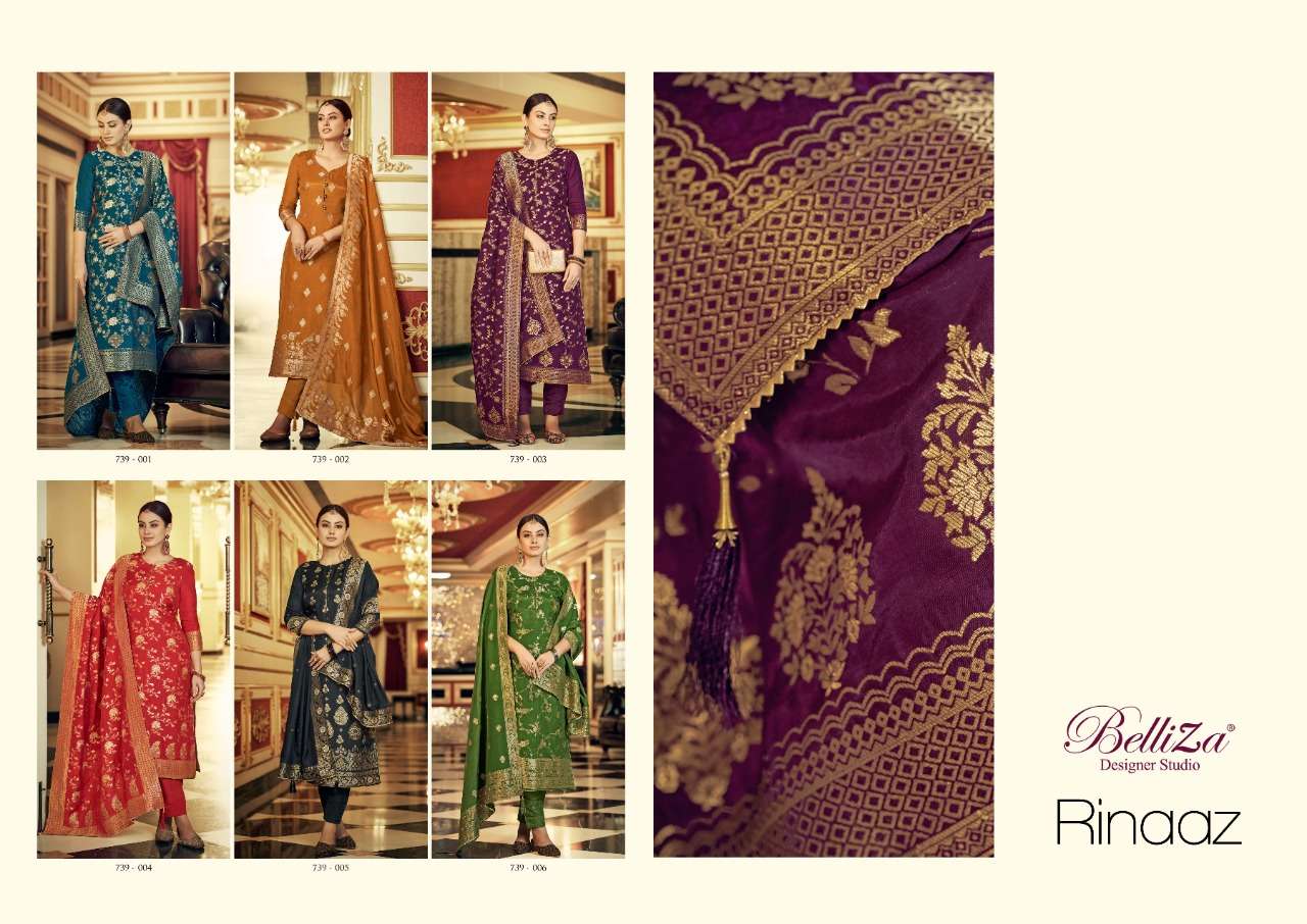 Belliza Rinaaz Catalog Pure Viscose Designer Dress Materials Wholesale
