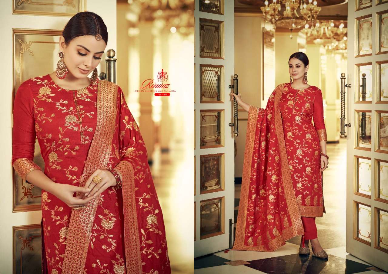 Belliza Rinaaz Catalog Pure Viscose Designer Dress Materials Wholesale