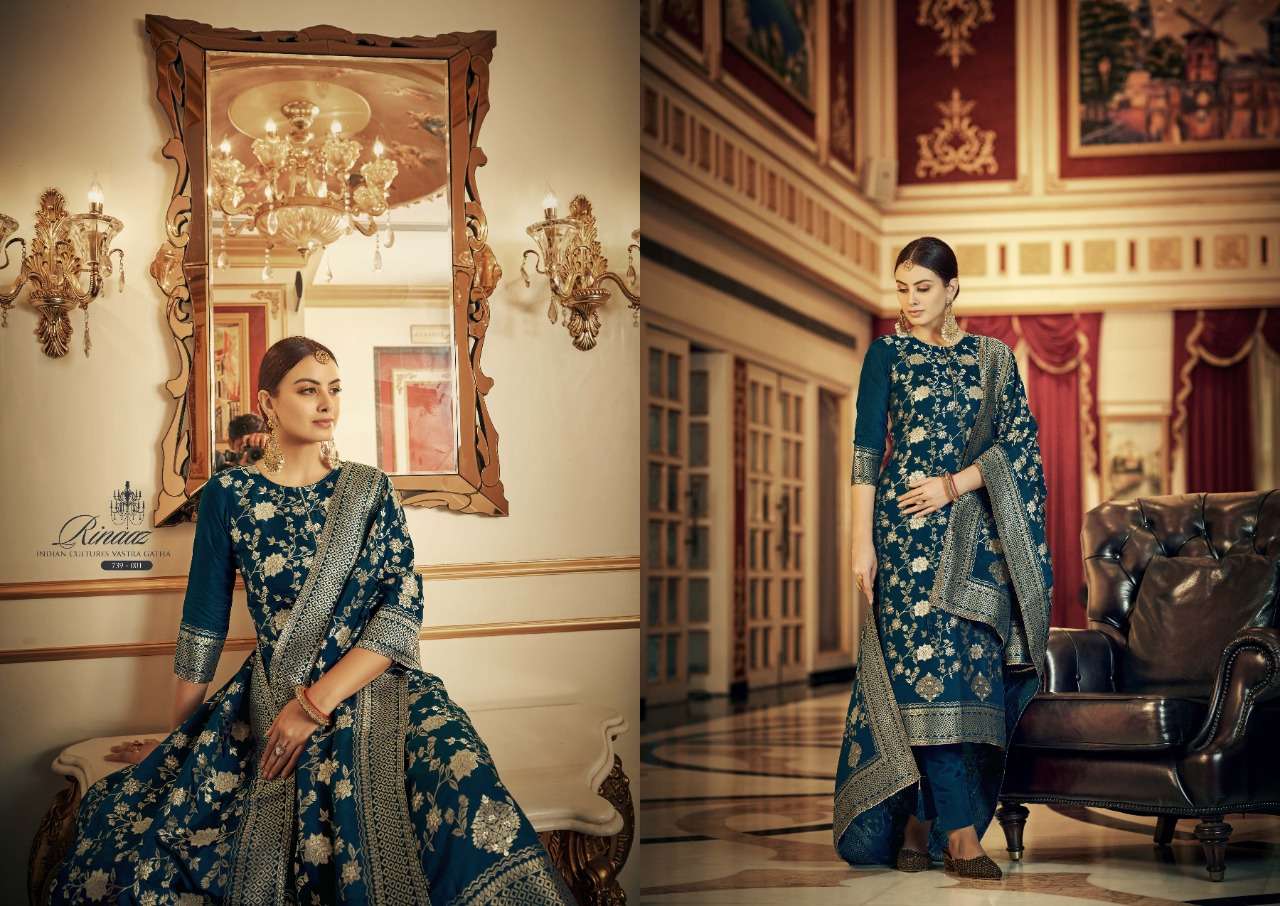 Belliza Rinaaz Catalog Pure Viscose Designer Dress Materials Wholesale