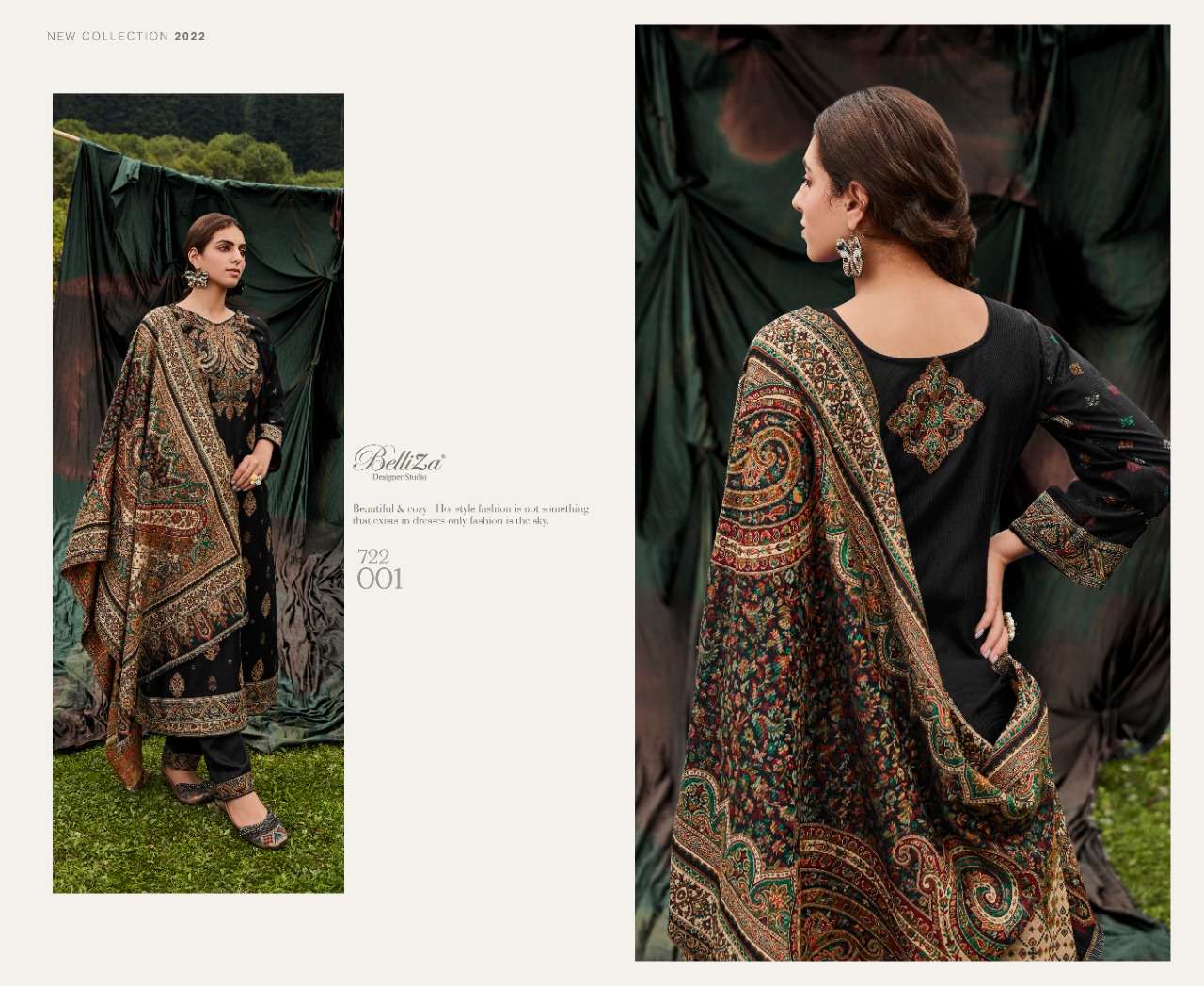 Belliza Rumi Catalog Exclusive Wear Pashmina Dress Materials Wholesale