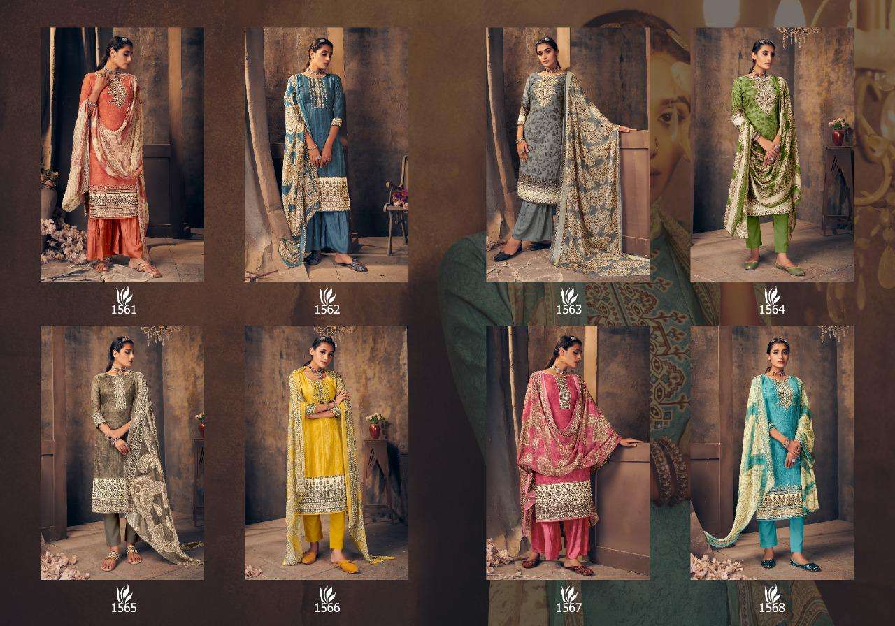 Bipson Aarzoo Catalog Pashmina Printed Dress Materials Wholesale