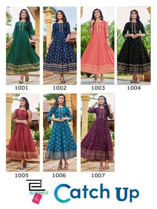 Blue Hills Catch Up Catalog Festive Wear Wholesale Anarkali Kurtis