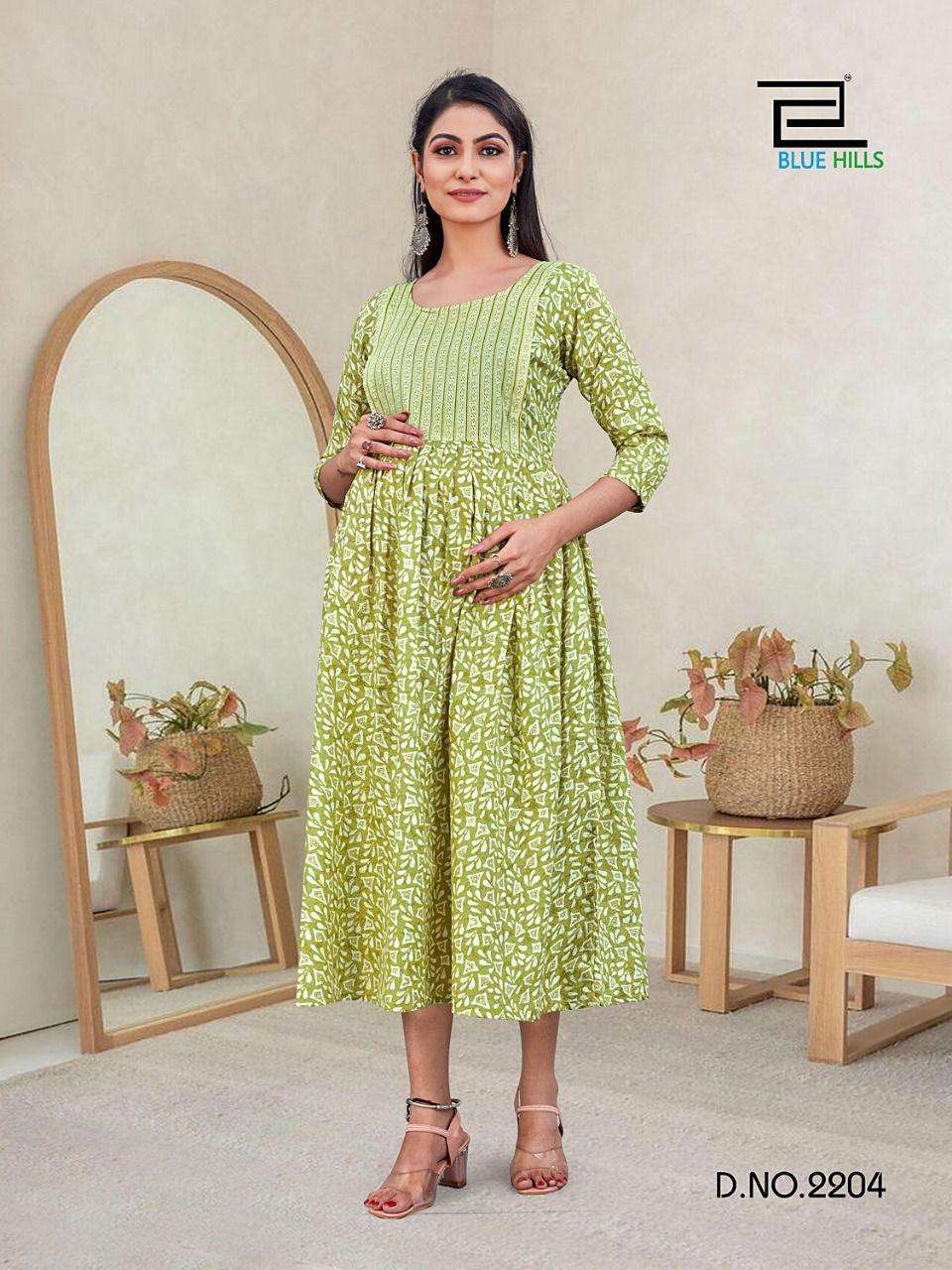 Blue Hills Good News Vol 22 Catalog Feeding Kurtis Wholesale
