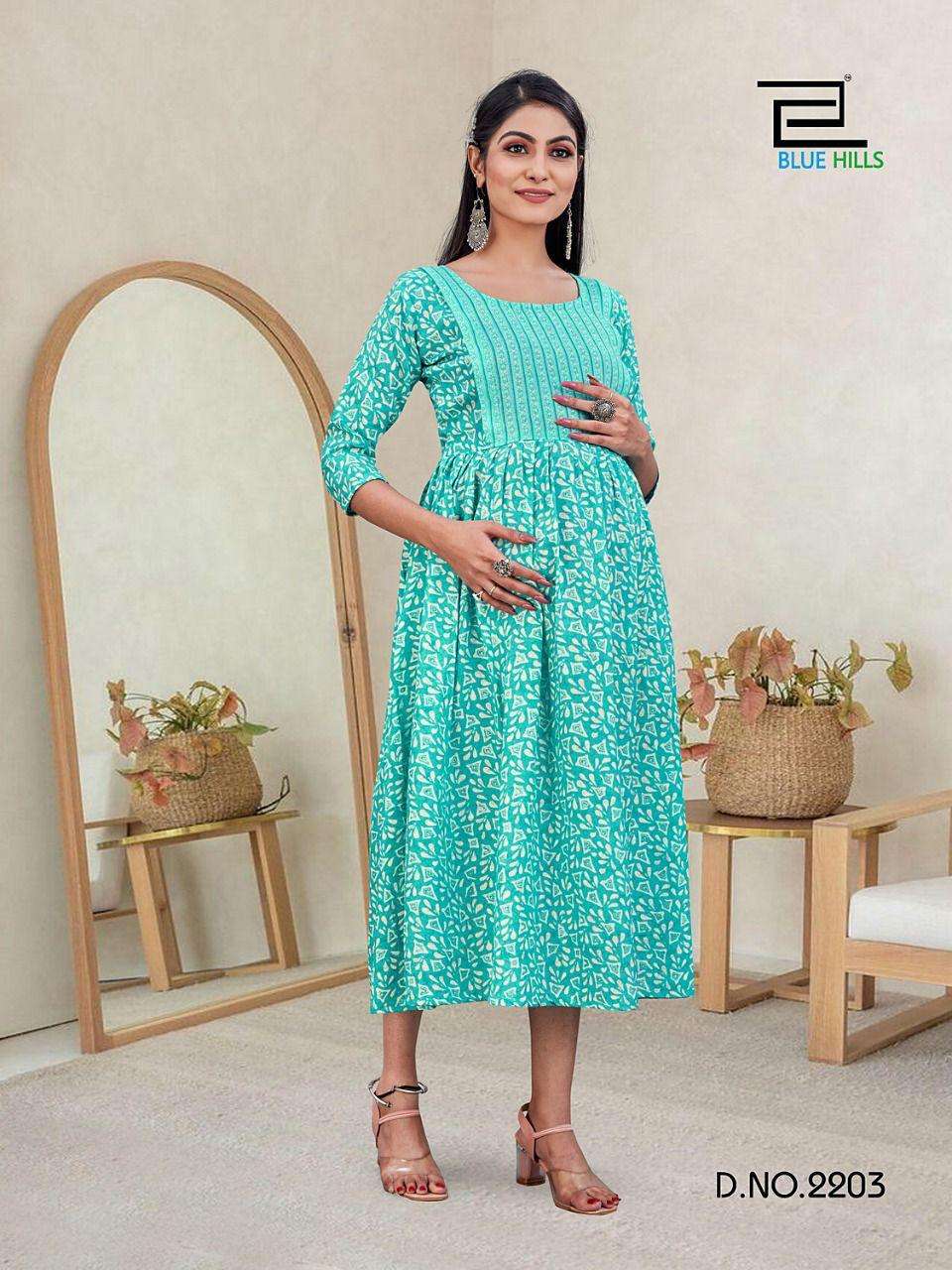 Blue Hills Good News Vol 22 Catalog Feeding Kurtis Wholesale