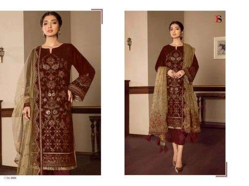 Deepsy Baroque Velvet Collection Catalog Wholesale Pakistani Salwar Suits