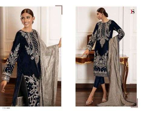 Deepsy Baroque Velvet Collection Catalog Wholesale Pakistani Salwar Suits