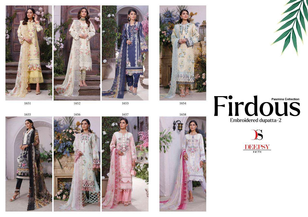 Deepsy Firdous Premium Pashmina 22 Vol 2 Catalog Pakistani Salwar Suits Wholesale