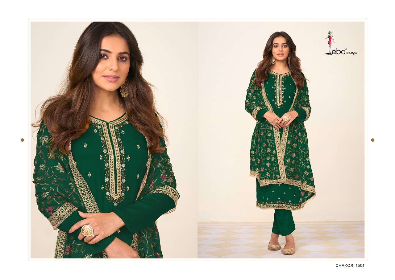 Eba Chakori Vol 2 Catalog Embroidery Wear Salwar Suits Wholesale