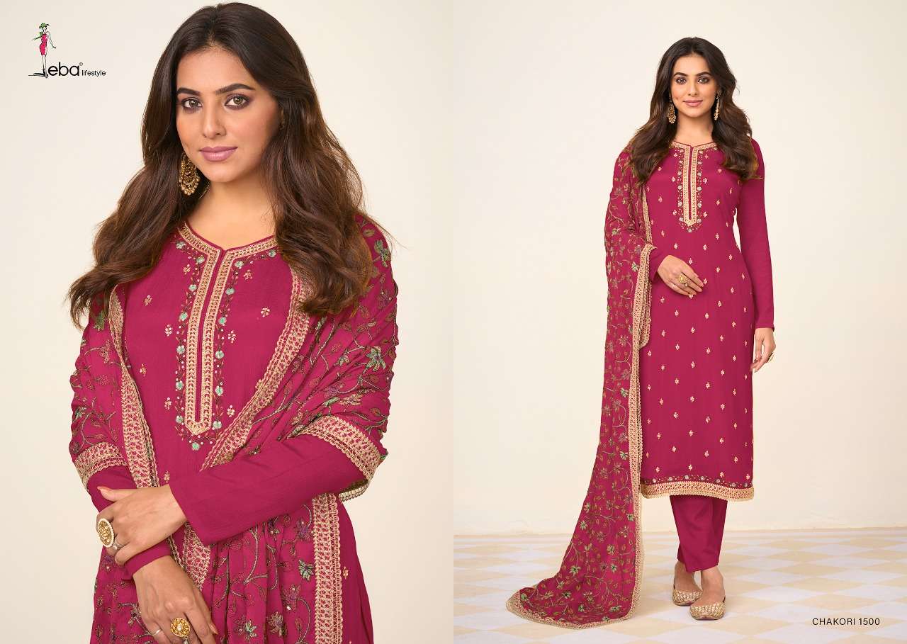 Eba Chakori Vol 2 Catalog Embroidery Wear Salwar Suits Wholesale