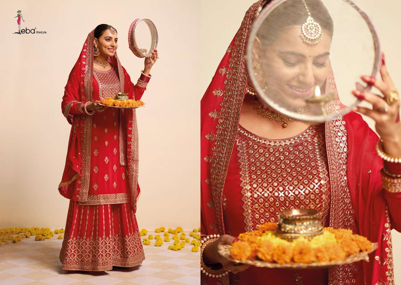 Eba Hurma Vol 38 Catalog Karwa Chauth Special Designer Salwar Suits Wholesale