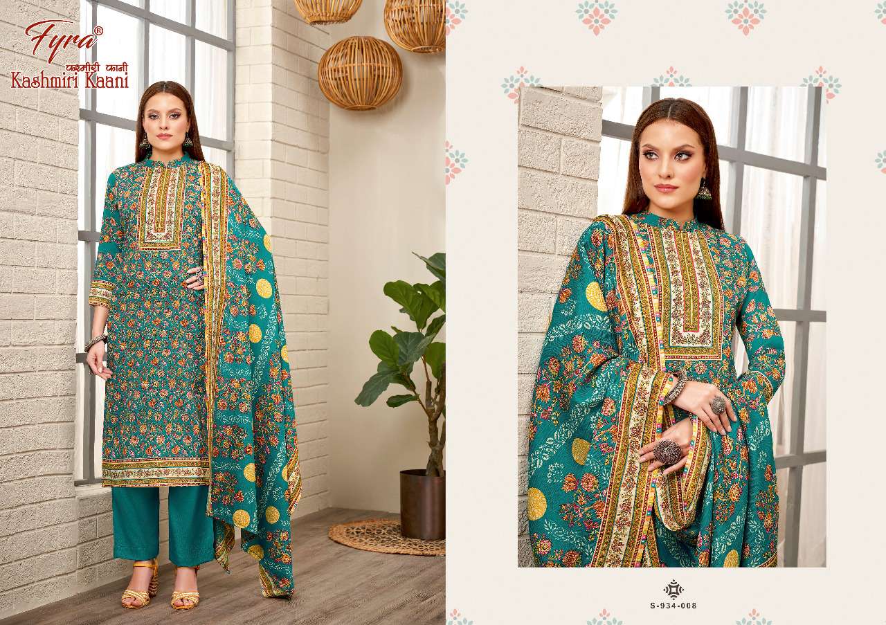Fyra Kashmiri Kaani Vol 2 Catalog Pashmina Dress materials Wholesale