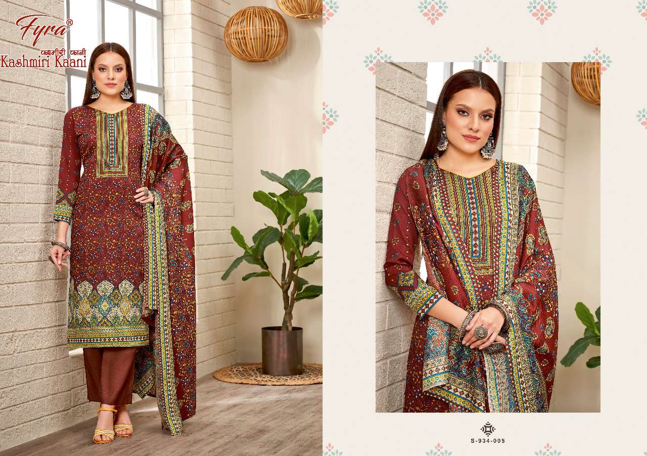 Fyra Kashmiri Kaani Vol 2 Catalog Pashmina Dress materials Wholesale